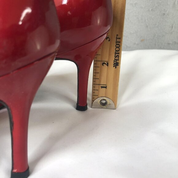 Stuart Weitzman Shoes Womens Size 5 Red Patent Leather Pointed Toe Dress Heels - Picture 4 of 16